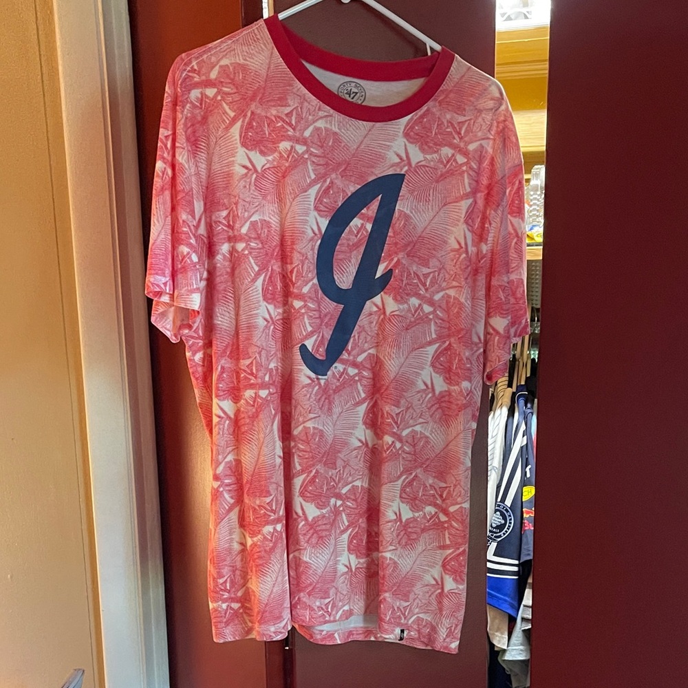 47 Brand Pink and Blue Graphic Tee